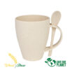 Mug ecológico de 350ml en PP y Wheat Straw libre de BPA