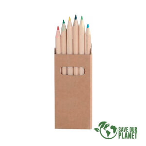 set de lápices personalizado con estuche reciclado