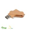 USB Pendrive 16GB sustentable con carcasa giratoria y anillo colgante