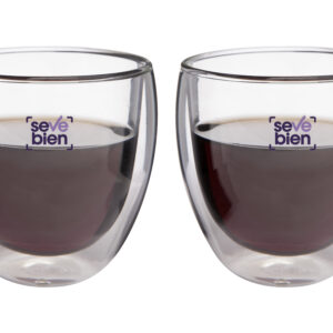 set vasos doble pared 220 ml