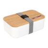 contenedor de alimentos personalizado con tapa de bambú