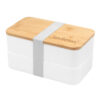 contenedor de alimentos personalizado con tapa de bambú