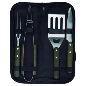 set parrillero en estuche