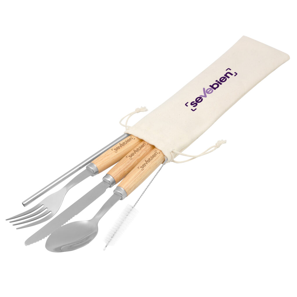 set de cubiertos personalizado con mango