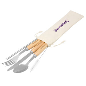 set de cubiertos personalizado con mango