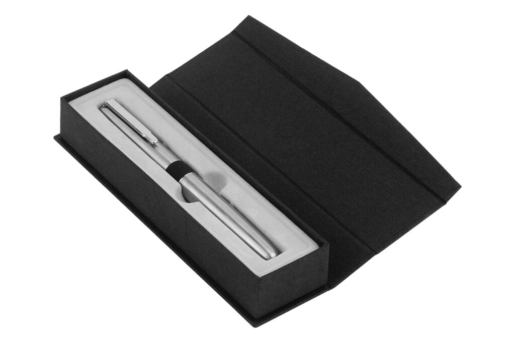 Roller Metálico con Tinta Gel Negra