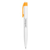 Bolígrafo Blanco con Clip de Color