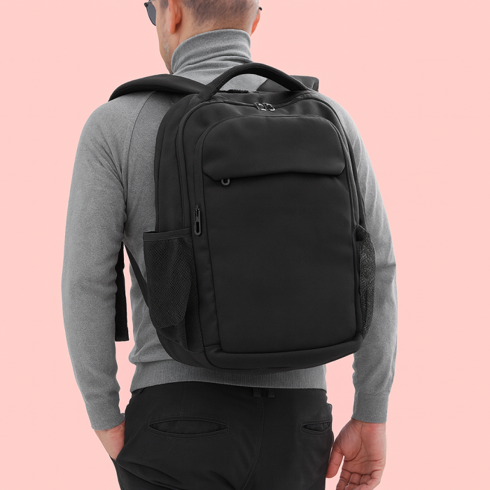 mochila fondo rosado